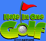 Hole In One Golf (USA) Title Screen